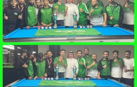 المنتخب السعودي يحصد 7 ميداليات في ختام البطولة العربية للبليارد والسنوكر- الصورة من حساب الاتحاد السعودي للبلياردو والسنوكر على تويتر