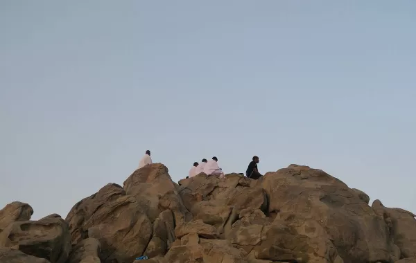 صورة الحجاج على جبل عرفات